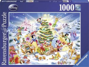 Kerstmis met Disney; Legpuzzel 1000 stukjes thema Kerstmis