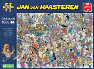 Jan van Haasteren puzzel 1000 stukjes: bij de kapper