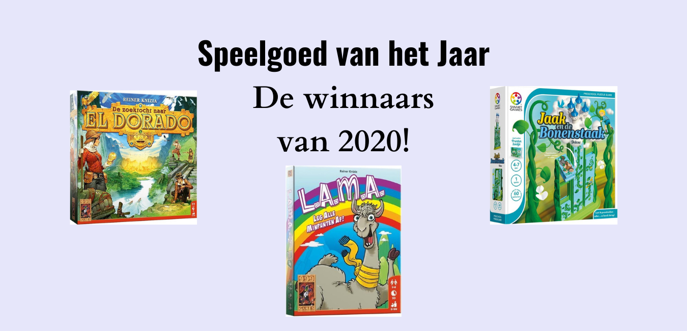 Winnaars Verkiezing Speelgoed van het Jaar 2020 per leeftijdscategorie