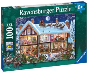 Kerstmis thuis legpuzzel; Puzzel Kerstmis Ravensburger: 100 xxl stukjes; 6+ jaar