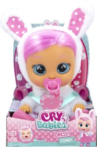 Cry Babies Dressy Coney Huilpop - Spectron; Winnaar speelgoed van het jaar 2022 categorie poppen