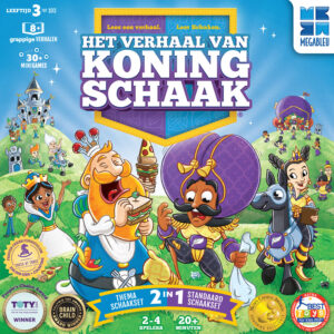 Het verhaal van Koning Schaak - Megableu; Winnaar speelgoed van het jaar 2022 categorie Wetenschap en Educatief STEAM