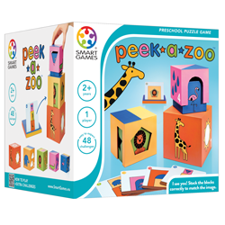 Peek a zoo Smartgames; Winnaar Speelgoed van het Jaar 2022 Kinderspellen