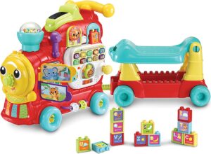VTech Baby Rijd & Leer Letterlocomotief - Educatief babyspeelgoed voor baby's en peuters van 1-3 jaar