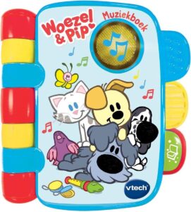 VTech Baby Woezel & Pip Muziekboekje - Educatief babyspeelgoed voor baby's en peuters van 0,5-3 jaar
