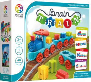 Brain Train SmartGames: logische denkspellen voor één speler van drie jaar en ouder.