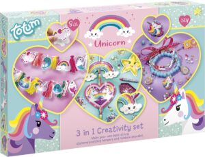 Totum Unicorn 3 in 1 creativity set; Totum Diamond Painting voor kinderen