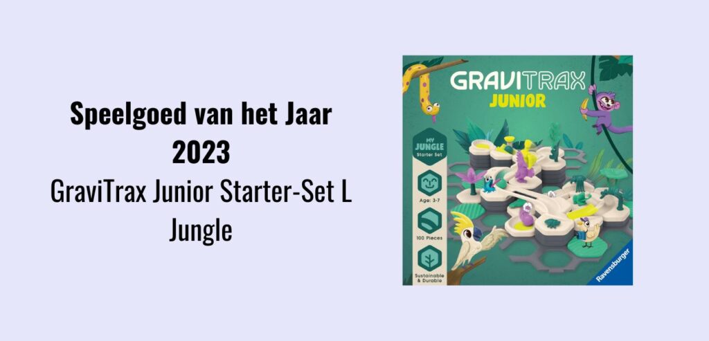 GraviTrax Junior Starter-Set l Jungle is één van de door de jury gekozen winnaars Speelgoed van het Jaar 2023 in de categorie bouw en constructie speelgoed!