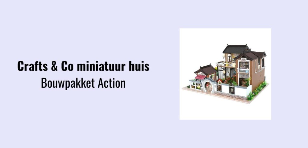 Action Crafts & Co miniatuur huisje - Compleet bouwpakket