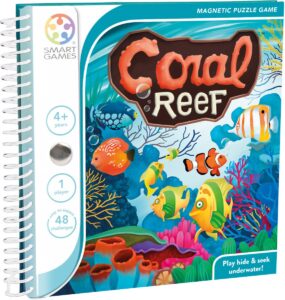 SmartGames – Coral Reef – 48 opdrachten – reisspel – magnetisch boekje - Reisspellen