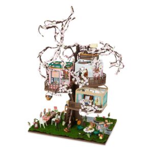 Crafts & Co miniatuur huisje – Sakura boomhut; Modelbouw en miniaturen