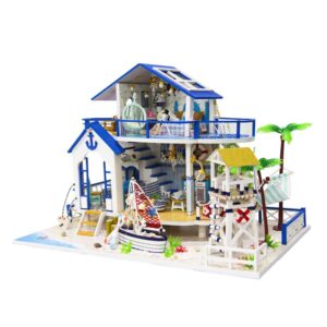 Crafts & Co miniatuur huisje – Strandhuis zomereditie; Modelbouw en miniaturen