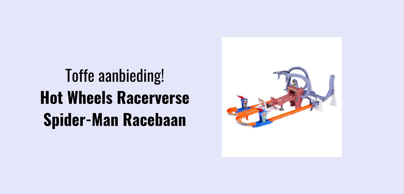 Hot Wheels Racerverse Spider-Man racebaan voor een schijntje!