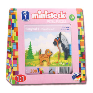 Ministeck Ponyboerderij - Pixelpakket voor kinderen - Leuk cadeau voor kleuters
