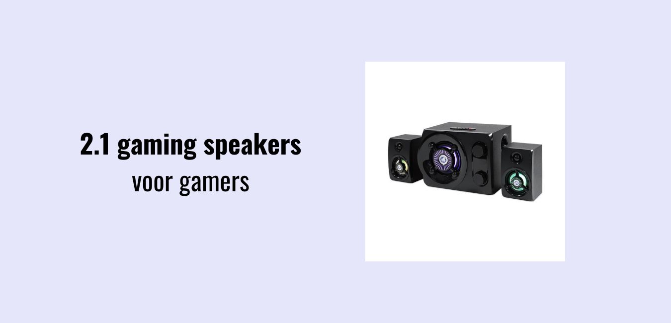 2.1 Gaming speaker met LED-verlichting: voor de ultieme game-ervaring