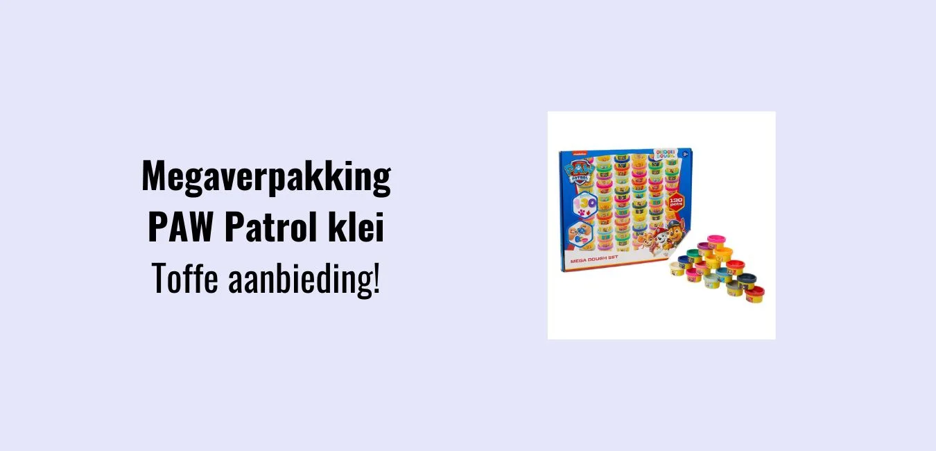 Megaverpakking PAW Patrol klei in de aanbieding!
