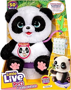 Interactieve knuffels voor kinderen - Tips, trends en top 10 - Top 10 interactieve knuffels - Little Live Pets - My Baby Panda Chuchu