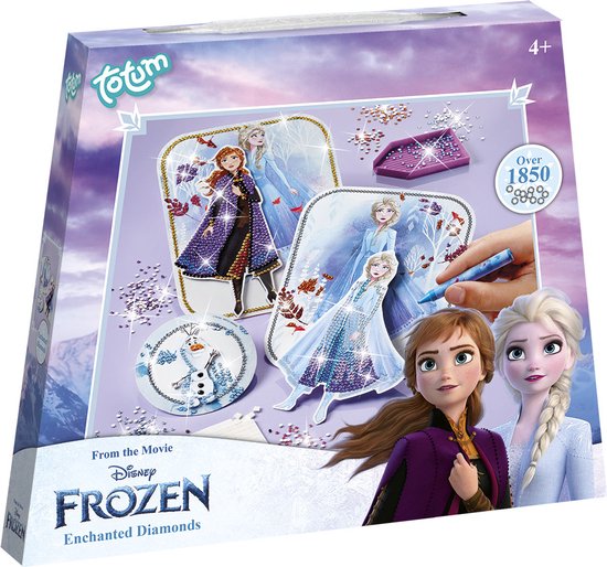 Totum diamond painting voor kinderen - Disney Frozen Totum diamond painting knutselset