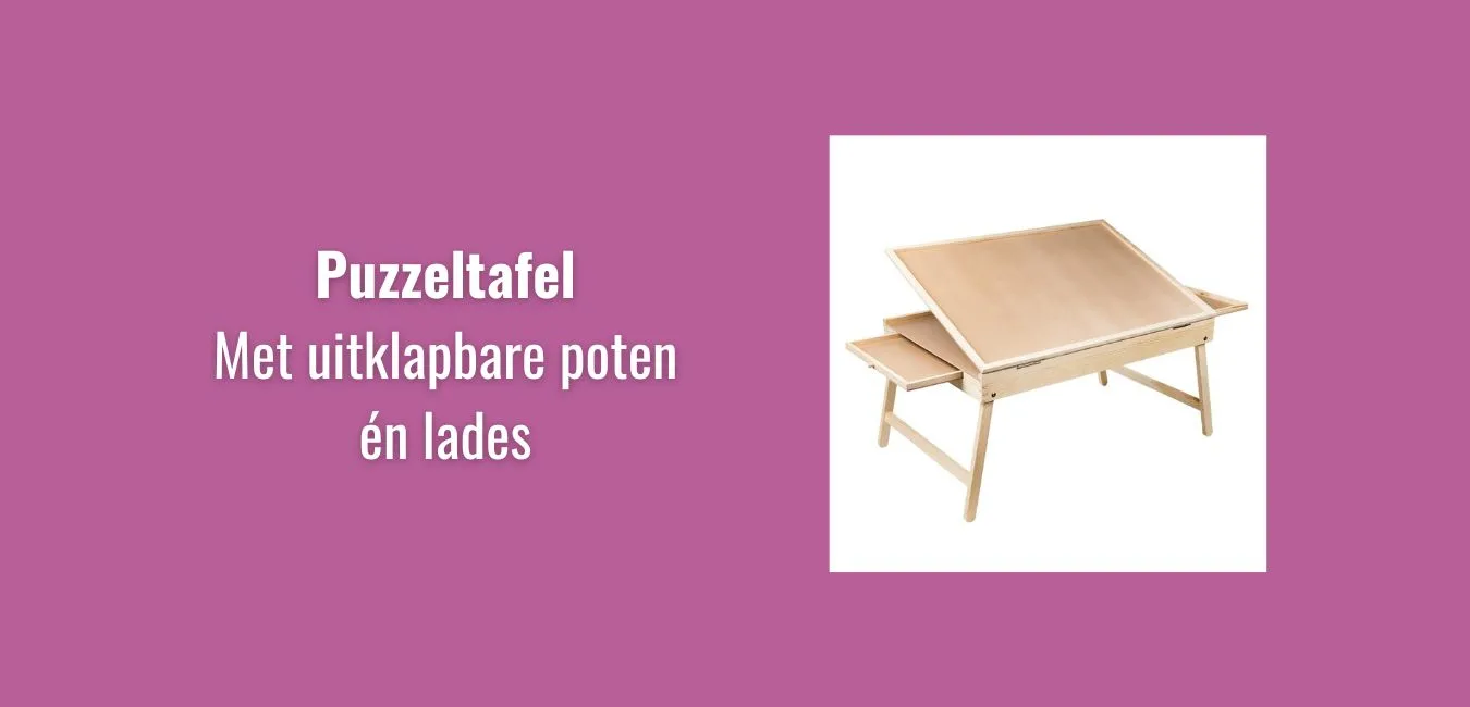 Action Puzzeltafel met uitklapbare poten én lades – Berg je legpuzzel veilig op!