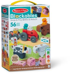 Melissa & Doug - Blockables Boerderij speelset - Baby & Peuter - Speelgoed van het Jaar 2025