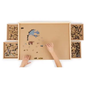 Action Puzzeltafel met 4 lades en opstaande rand!