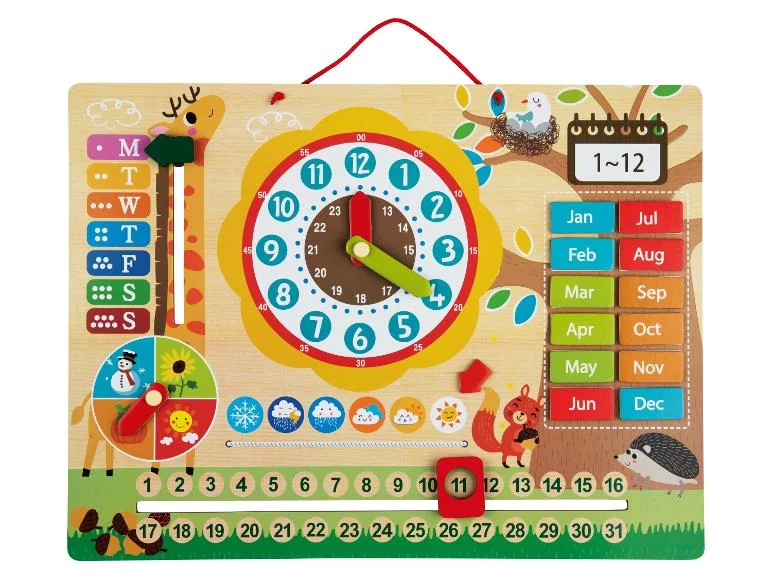 Leuke schoencadeautjes tot 10 euro, per categorie - Houten speelgoed -  Houten magnetische klok